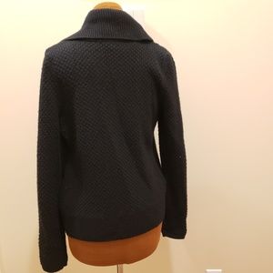 Aqua Sweaters - AQUA Shawl Collar Black Knit Cardigan Aqua Sweaters - AQUA Shawl Collar Black Knit Cardigan